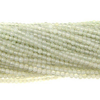 Amazonite Quartz Glass Round Beads, 16-Inch Strand, Jewelry Making Supplies