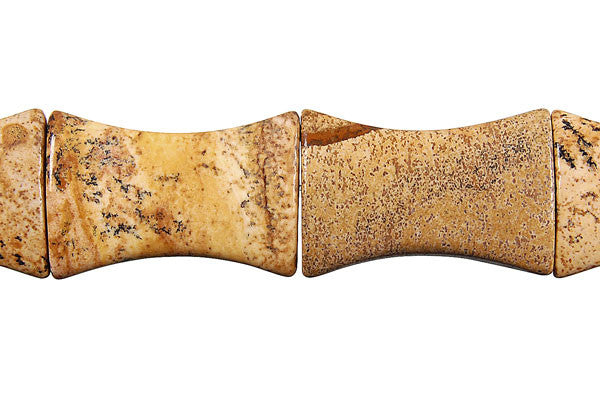 Picture Jasper Slenderin Beads, 16-Inch Strand, Beads for Jewelry Making