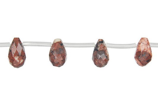 Mica Quartz Briolette Faceted Beads, 16-Inch Strand, Beads for Jewelry Making