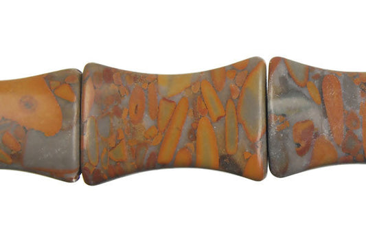 Golden Jasper Slenderin Beads, 16-Inch Strand, Beads for Jewelry Making