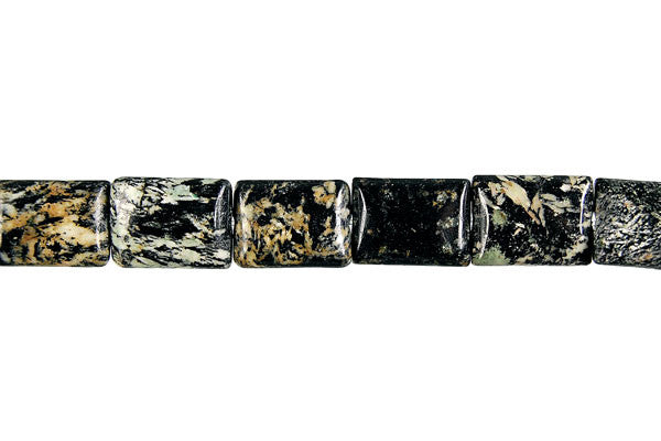 Fireworks Jasper Flat Rectangle Beads, 16-Inch Strand, Beads for Jewelry Making