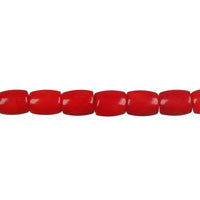 Coral Drum Beads, 16-Inch Strand, Beads for Jewelry Making