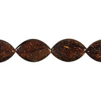 Bronzite Beads - Flat Rice - 12x19mm - 16-inch - unbranded beads for jewelry making