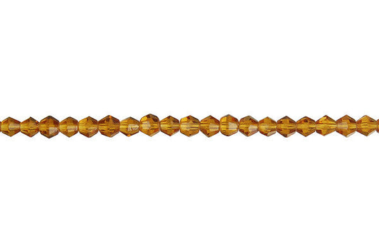 Chinese Crystal (Amber) Bicone