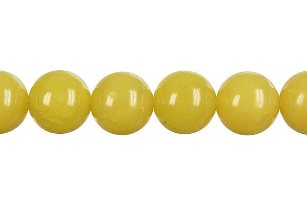 Olive Jade Light Round Beads, 16-Inch Strand, Beads for Jewelry Making
