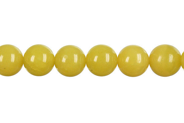 Olive Jade Light Round Beads, 16-Inch Strand, Beads for Jewelry Making