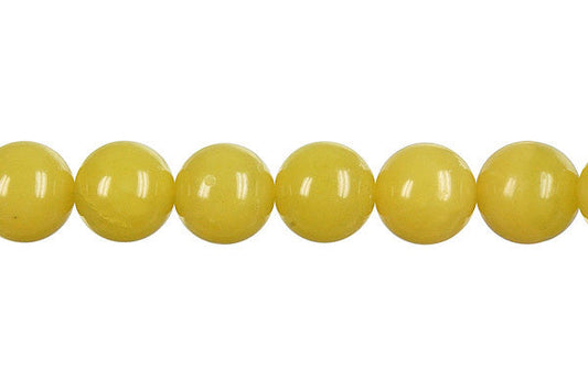 Olive Jade Light Round Beads, 16-Inch Strand, Beads for Jewelry Making