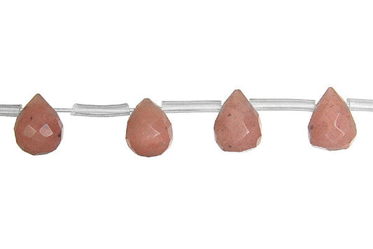 Chocolate Aventurine Faceted Briolette Beads