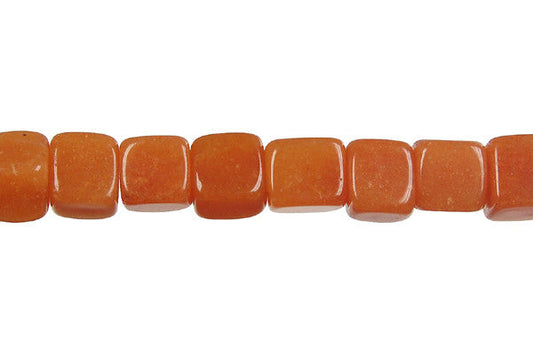 Carnelian Cube Beads, 16-Inch Strand, Beads for Jewelry Making