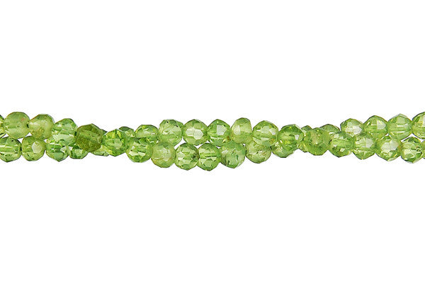 Peridot Beads - Faceted Round - 4mm - 14-15 - unbranded beads for jewelry making