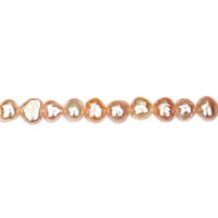 Peach Button Beads, 16-Inch Strand, Jewelry Making Supplies