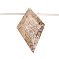 Fossil Coral Diamond Beads, 16-Inch Strand, Beads for Jewelry Making