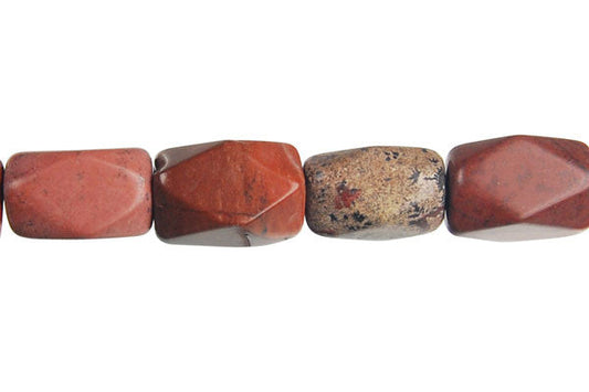 Leopard Skin Jasper Nugget Faceted Beads, 16-Inch Strand, Beads for Jewelry Making