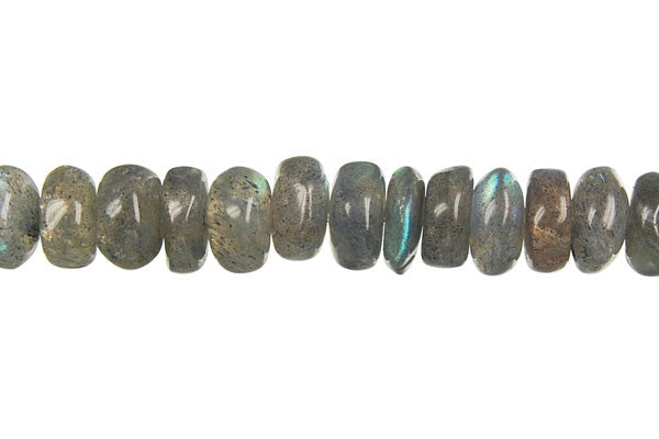 Labradorite Rondelle Beads, 16-Inch Strand, Jewelry Making Supplies