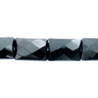 Black Swan Rectangle Faceted Beads, 16-Inch Strand, Beads for Jewelry Making