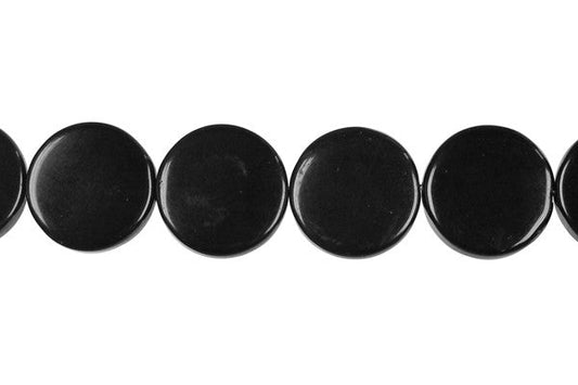 Black Swan Coin Beads, 16-Inch Strand, Beads for Jewelry Making