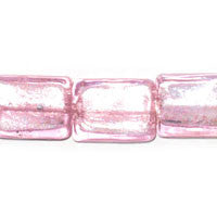 Murano Flat Rectangle Beads, 16-Inch Strand, Beads for Jewelry Making