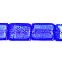 Murano Flat Rectangle Beads, 16-Inch Strand, Beads for Jewelry Making