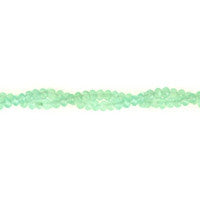 Amazonite Quartz Glass Rondelle Faceted Beads, 16-Inch Strand, Jewelry Making Supplies