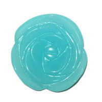 Pendant Amazonite Quartz Carved Rose
