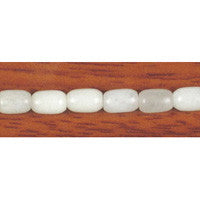 White Marble Beads - Drum - 6x9mm - 16-inch - unbranded beads for jewelry making