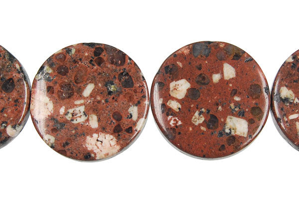 Mica Quartz Coin Beads, 16-Inch Strand, Beads for Jewelry Making