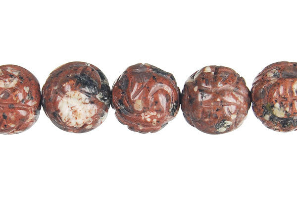 Mica Quartz Carved Royal Beads, 16-Inch Strand, Beads for Jewelry Making