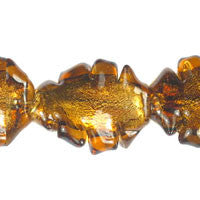 Murano Twisted Leaf Beads, 16-Inch Strand, Beads for Jewelry Making