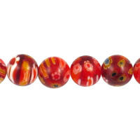 Millefiori (Red) Round