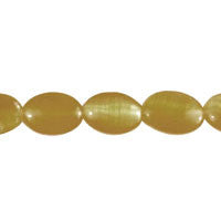 Brown (Fiber Optic) Flat Oval (A Grade)
