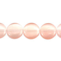 Light Pink Coin Beads, 16-Inch Strand, Beads for Jewelry Making