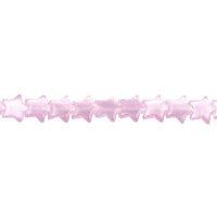 Cat's Eye Fiber Optic Glass Star Beads - Light Purple Star - 7x7mm - 16-inch - unbranded beads for jewelry making
