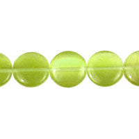 Olive Drab Coin Beads, 16-Inch Strand, Beads for Jewelry Making