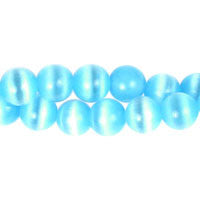 Blue Round Beads, 16-Inch Strand, Beads for Jewelry Making