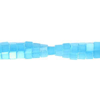 Blue Cube Beads, 16-Inch Strand, Beads for Jewelry Making