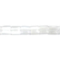Light Grey Fancy Square Beads, 16-Inch Strand, Beads for Jewelry Making