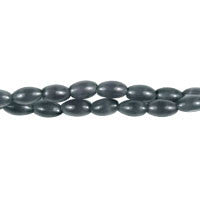 Dark Grey Rice Beads, 16-Inch Strand, Beads for Jewelry Making