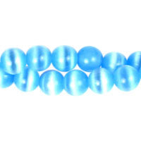 Light Sapphire Round Beads, 16-Inch Strand, Beads for Jewelry Making