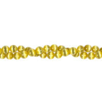 Cat's Eye Fiber Optic Glass Coin & Round Beads - Champagne Round - 4mm - 16-inch - unbranded beads for jewelry making