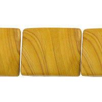 Wood Jasper Twisted Rectangle Beads, 16-Inch Strand, Jewelry Making Supplies