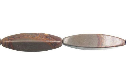 Golden Jasper Square Rice Beads, 16-Inch Strand, Beads for Jewelry Making