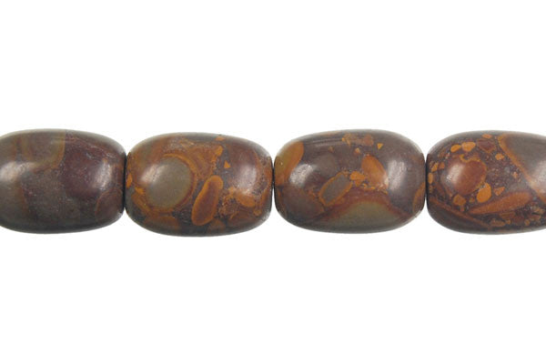 Golden Jasper Drum Beads, 16-Inch Strand, Beads for Jewelry Making