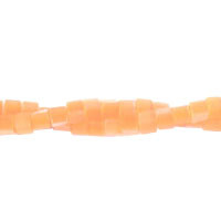 Cat's Eye Fiber Optic Glass Cube, Square & Rectangle Beads - Peach Cube - 4x4mm - 16-inch - unbranded beads for jewelry making
