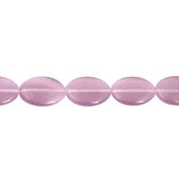 Light Purple Flat Oval Beads, 16-Inch Strand, Beads for Jewelry Making