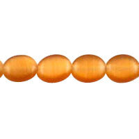 Goldstone Flat Oval Beads, 16-Inch Strand, Beads for Jewelry Making
