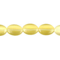 Champagne Flat Oval Beads, 16-Inch Strand, Beads for Jewelry Making