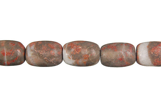 Sunset Jasper Drum Beads, 16-Inch Strand, Jewelry Making Supplies