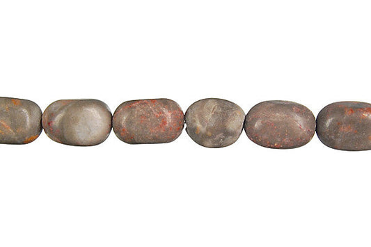 Sunset Jasper Smooth Nugget Beads, 16-Inch Strand, Jewelry Making Supplies