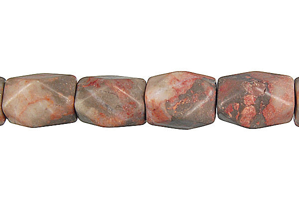 Sunset Jasper Beads - Faceted Nugget - 10x14mm - 16-inch - unbranded beads for jewelry making