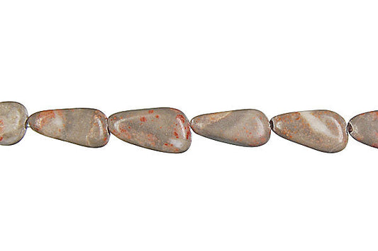 Sunset Jasper Tooth Nugget Beads, 16-Inch Strand, Jewelry Making Supplies